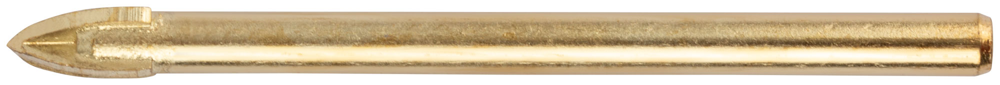 Сверло по кафелю и стеклу, 4 режущие кромки, титановое покрытие FIT 6х60 мм 35486